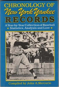 CRONOLOGÍA DE NUEVOS YORK YANKEE RECORDS (1989) 1a Impresión John Mercurio - Imagen 1 de 2