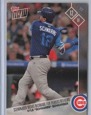 2017 Topps Now #PW-25 Kyle Schwarber Chicago Cubs