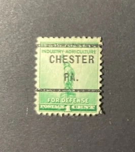 Chester, Pennsylvania Type 232 Precancel - 1 cent Defense Issue US #899 - PA - Picture 1 of 1