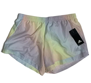 NEW Adidas Gym Shorts Athletic Panty Lining Pastel Colors Elastic Workout XL - Picture 1 of 14