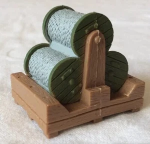 Retro "Barbwire Reels" Hard Rubber Farm/Military Diorama Scenery, Kentoys, 1998 - Bild 1 von 5