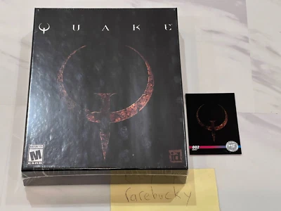 Quake Deluxe Collector's Edition (PS4) NEW SEALED W/CARD MINT, RARE LRG! - Image 1 of 2