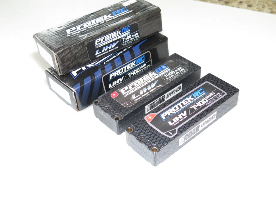 2 X ProTek RC 2S 130C Low IR Si-Graphene HV LiPo Batteries - Image 1 of 1