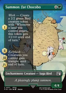 MTG SUMMON: FAT CHOCOBO 371 FOIL EXC - INVOCAZIONE: CHOCOBO CICCIO - FIN X EN - Picture 1 of 1