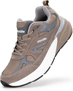 FitVille Herren Extra Weite Passform Turnschuhe Wanderschuhe mit Fußgewölbestütze UK 10,5 - Bild 1 von 6