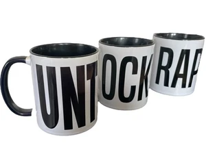 Mugs Rude Humour Set Of 3 Black & White Filthy Sentiments  - Picture 1 of 1