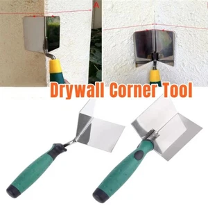 Stainless Steel Inside Flexes 90 Degree Corner Trowel Putty Scraper Plastering. - Picture 1 of 14