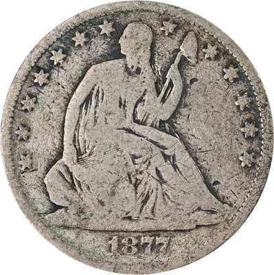 1877-CC Seated Half Dollar - UGLY - Image 1 of 2