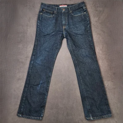 Tommy Hilfiger Jeans Mens 33x34 Blue Relaxed Straight Fit Denim Classic Style - Image 1 of 4