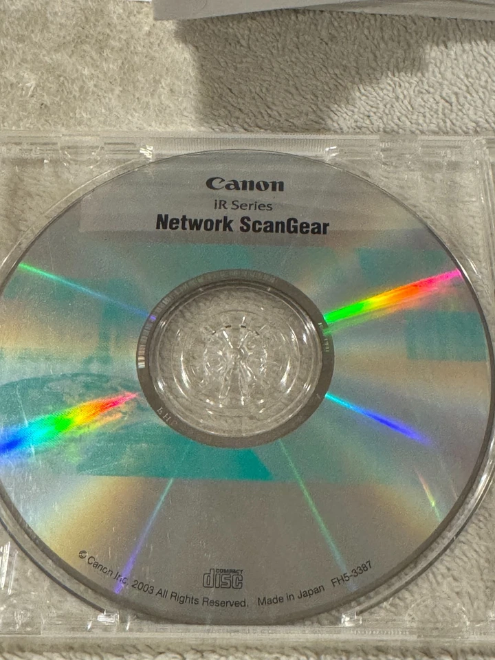Canon IR Series Network ScanGear CD - CD ONLY NEW/SEALED!!! - Image 1 of 1