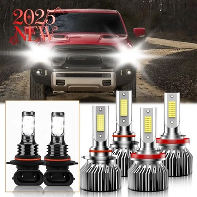 Faro LED alto bajo antiniebla 6000K blanco brillante para Ram 5500 2011-2012 Foto 1 de 4