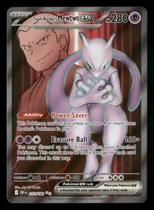2025 Pokemon Destined Rivals 213/182 Team Rocket's Mewtwo ex Full Art - Picture 1 of 2