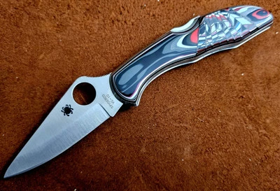 FORDITE PERSONALIZADO SPYDERCO / SANTA FE STONEWORKS DELICA NUEVO EN CAJA *RARO* Foto 1 de 4