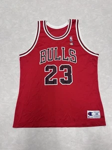 Vintage 90s Champion Chicago Bulls Michael Jordan Jersey #23 Mens Size 48 (XL) - Picture 1 of 8
