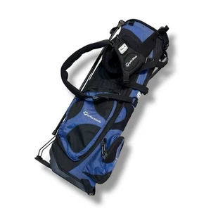 Taylormade TM-TK 6-WAY STAND Blue & Black Golf Bag Dual Strap - Picture 1 of 19