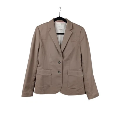 Chaqueta Blazer Banana Republic Tostada Algodón Elástico Lyocell Mujer Talla 8 Foto 1 de 4