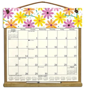 DAISIES CALENDAR HOLDER - REFILLABLE EVERY YEAR! - Picture 1 of 1