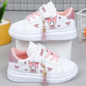 Sanrio Kuromi Kids' Fashion Sneakers - Anti-Skid Cartoon Shoes with Thick Soles - Picture 1 of 5