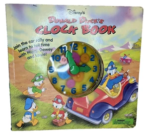 Vtg Donald Duck's Clock Book Disney 1997 Robyn Bryant Collectible Interactive - Picture 1 of 11