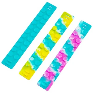 Zummy Link 7,5 Zoll Saug Pop It Armband Fidget Spielzeug Stress Angst (3er Pack) - Bild 1 von 6