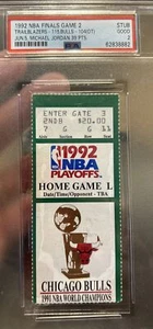 Psa 2 1992 NBA Finals Game 2 Ticket Chicago Bulls Blazers Michael Jordan - Picture 1 of 4