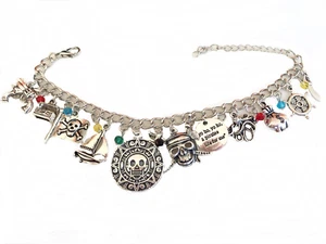 Pirati dei Caraibi Bracciale Medaglione D'Oro Azteco Cortez Jack Sparrow Doblone - Picture 1 of 1