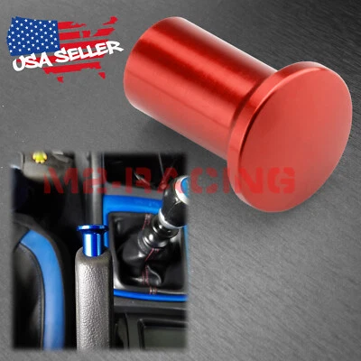 Perilla de botón de bloqueo de by-pass de freno de mano de freno eléctrico rojo para Subaru BRZ Toyota FRS Foto 1 de 4