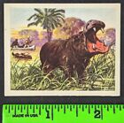 Antique 1933 Hippopotamus Hunted Animals Big Game Planters Peanut R71 Card #9