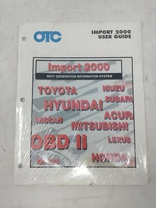 SPX OTC NGIS Importación 2000 Guía del usuario 504370 Herramienta de escaneo de diagnóstico Manual NUEVO - Imagen 1 de 3