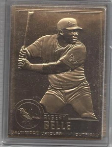 Carta Albert Belle 2000 Danbury nuova sigillata oro 22 kt # 96 - Foto 1 di 1