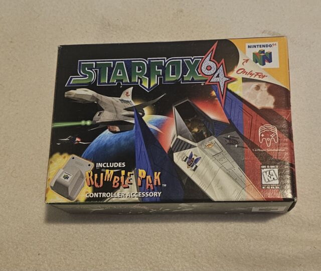 Star Fox 64 + rumble pack Nintendo 64 N64 EXMT+ condition COMPLETE n box!