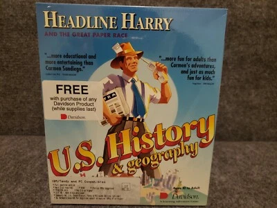 Headline Harry and the Great Paper Race 1992 PC US History & Geography  - Image 1 of 3