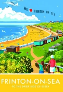Frinton-on-Sea View to Beach Fridge Magnet - Picture 1 of 1