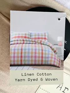 Nicole Miller Atelier Linen Blend Yarn Dyed & Woven KING Size 3-pc Comforter Set - Picture 1 of 9