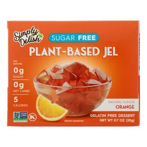 Simply Delish Natural Jel Dessert - Orange - Case of 6 - 1.6 oz. - Picture 1 of 2
