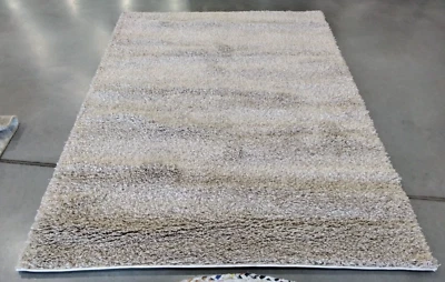 BEIGE 5'-3" X 7'-6" Stained Rug Reduced Price 1172734414 SG151-1313-5 - Image 1 of 4