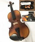 New 4/4 Size Violin,Good Set up W/Despiau Bridge+Case+Bow +Rosin, Ready To Play!