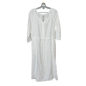 Velvet Graham & Spencer Womens Dress White XS Woven Linen Knee Length - Picture 1 of 10