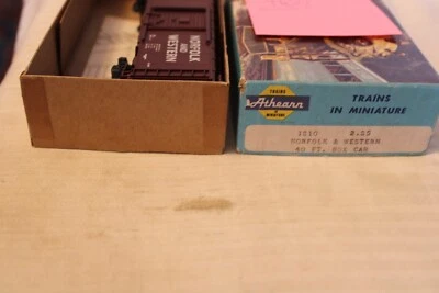 HO Scale Athearn, 40' Box Car, Norfolk & Western, Brown, #361508 - 1210 Built - Image 1 of 4
