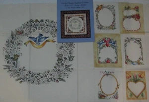 12 Elegant Applique Corners For 19th Century Medallion Book & Fabric Bluebird - Bild 1 von 7