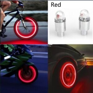 LED Colorful Auto Tyre Bulbs Wheel Valve Cap Bike Tire Lamp Car Wheel Lights