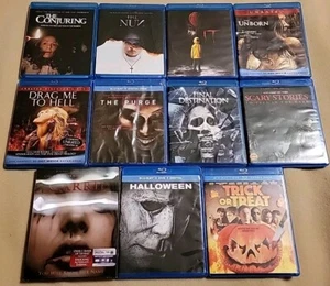 HORROR Movie Blu-ray LOT Of 11: Halloween Conjuring IT Nun Trick Treat Carrie - Picture 1 of 6