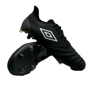 Umbro UX Accuro III Pro FG BLACK/WHITE US SIZE 8 NEW DENTED BOX #1090 - Picture 1 of 2