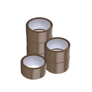 12 rollos de cinta de embalaje marrón bronceado envío embalaje 2 mil - 3" x 110 yardas - Imagen 1 de 8