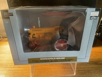 SpecCast 1/16 Minneapolis Moline"U"Gas Narrow Front Tractor w/2 row cultivator - Image 1 of 4