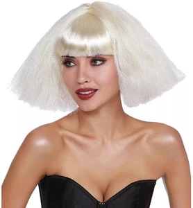 Dreamgirl Crimped Wedge Bob Wig B0617 - Picture 1 of 4