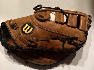 Wilson AO500 12 3/4 First Base Mitt Ecco Leder A500 PBM / Official Baseball Incl - Bild 1 von 10