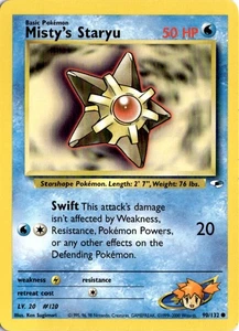 Misty's Staryu Common Gym Heroes 090/132 MP - Picture 1 of 2