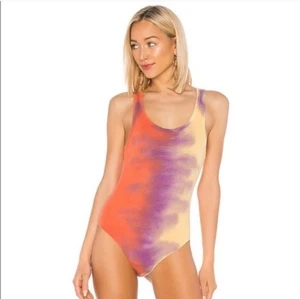 Agolde Premium Tie-Dye Ribbed Sleeveless Bodysuit Size M - Picture 1 of 8