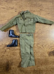 De Colección Auténtico G.I.JOE Verde Conjunto Militar y Botas (Chaqueta/Pantalones/Botas), Usado - Imagen 1 de 8